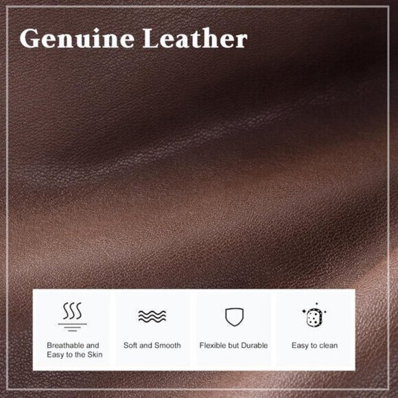 ⚡Women Vintage Dark Brown Genuine Leather Shoulder Laptop Compartment Handbag - Picture 7 of 7